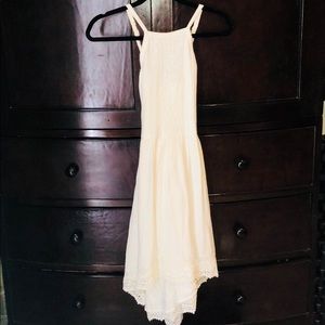 White detailed girls dress